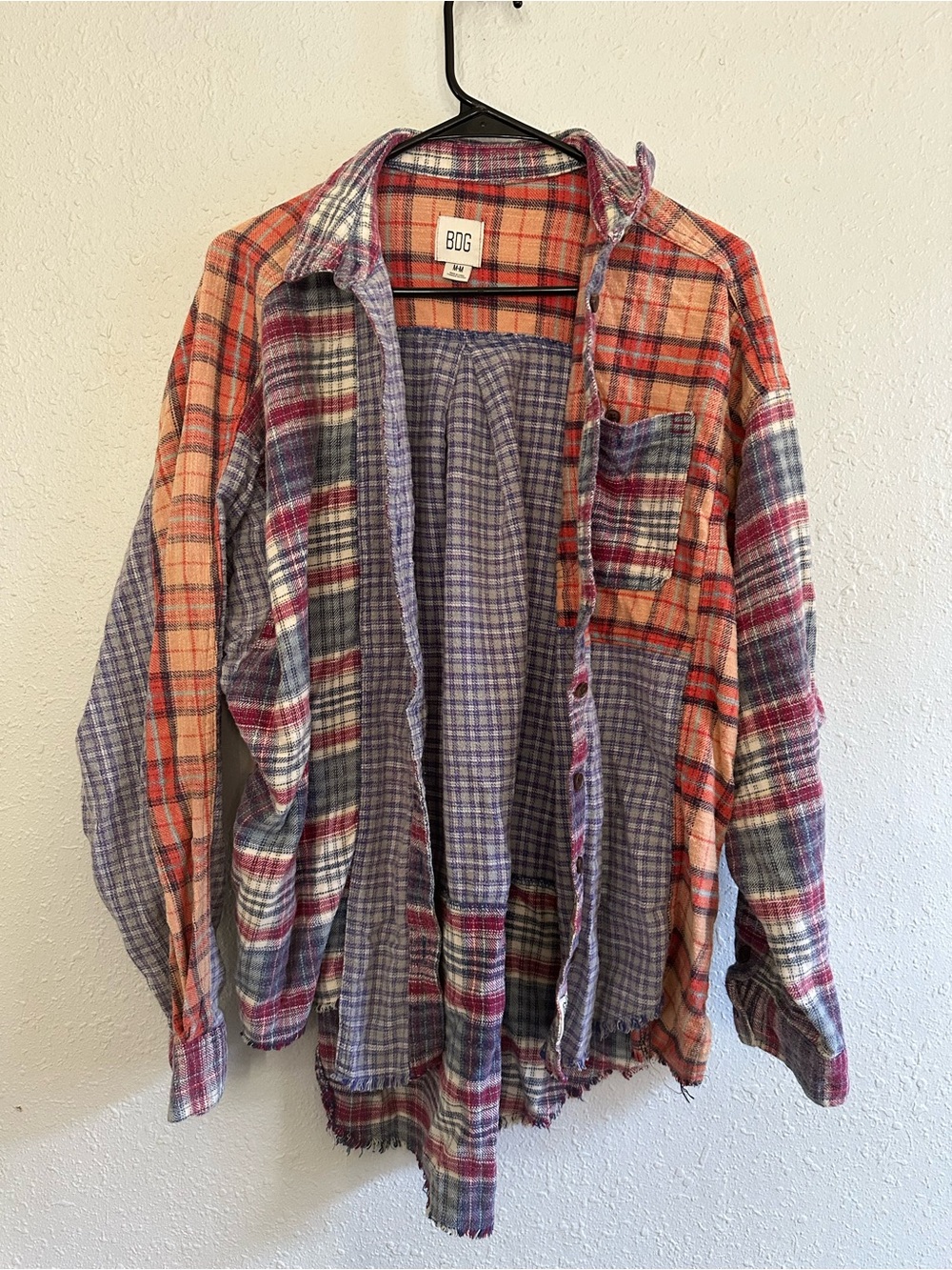 BDG Women’s Multi-Color Plaid Flannel Shirt